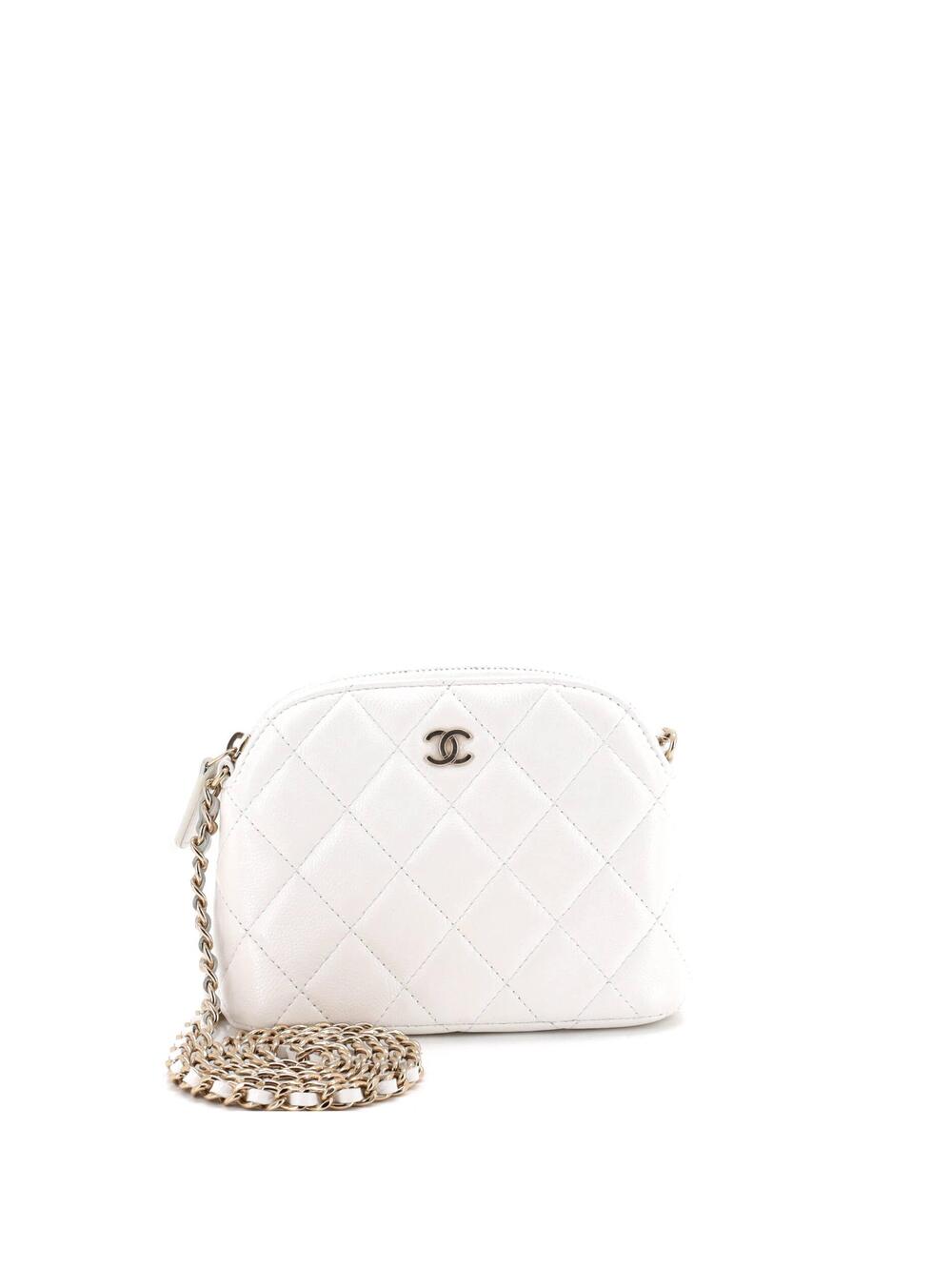 Chanel Cc Dome Zip Clutch With Chain #270707C39B